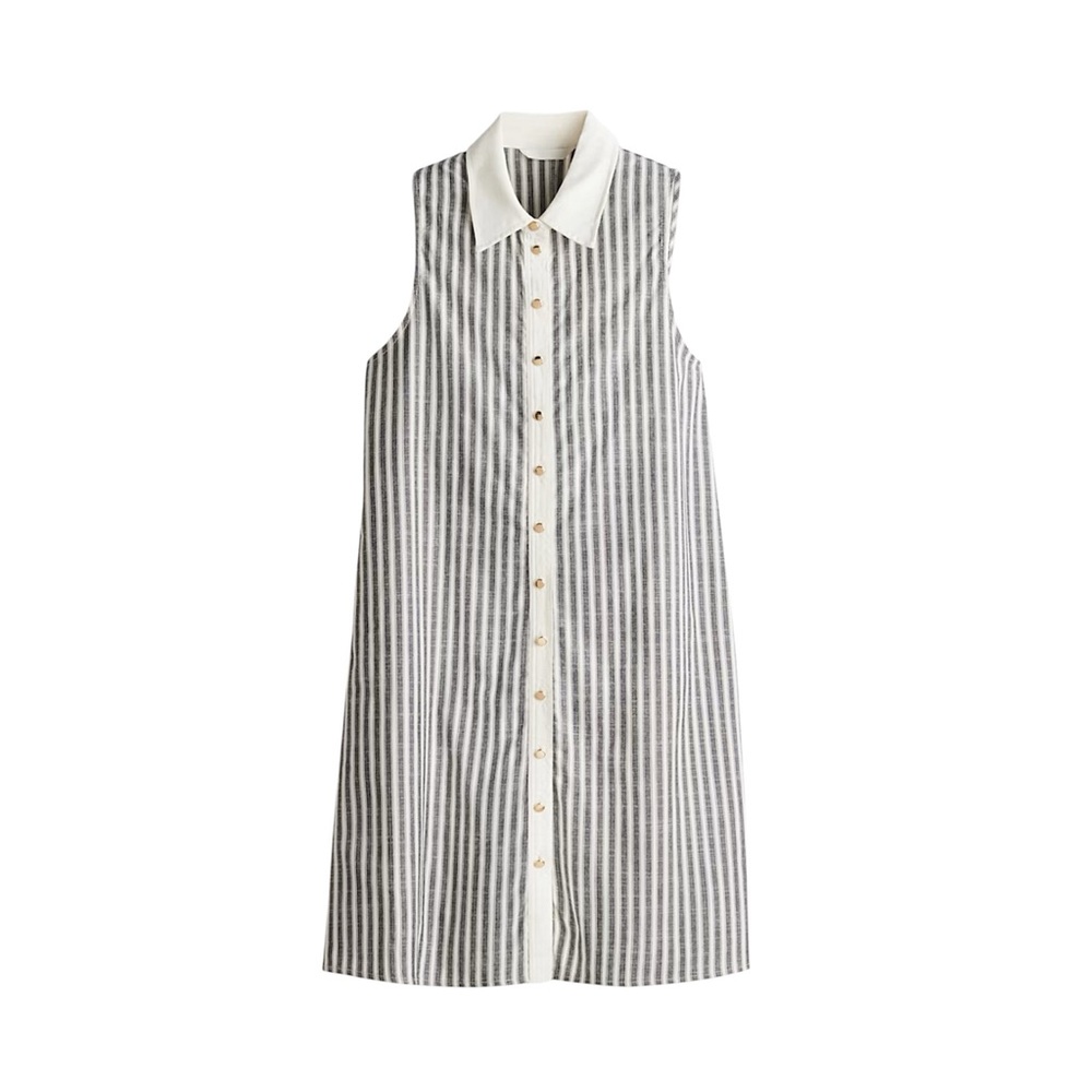 Striped A-line dress